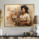 African Historical portrait  - People Canvas Wall Art