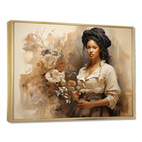 African Historical portrait  - People Canvas Wall Art