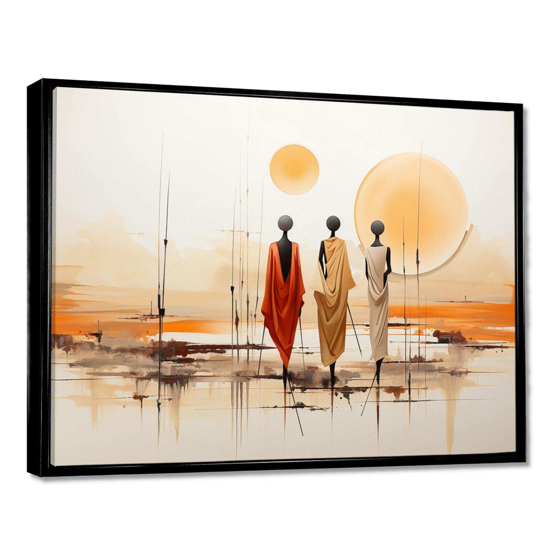 African Bushmen of Kalahari I - People Canvas Wall Art