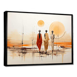 African Bushmen of Kalahari I - People Canvas Wall Art