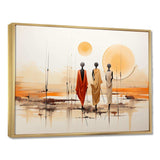 African Bushmen of Kalahari I - People Canvas Wall Art