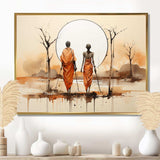 African Bushmen of Kalahari II - People Canvas Wall Art