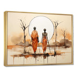 African Bushmen of Kalahari II - People Canvas Wall Art