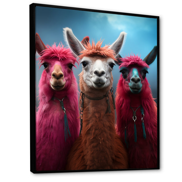 Pink Alpacas Wool Artistry - Pink Alpaca Wall Art
