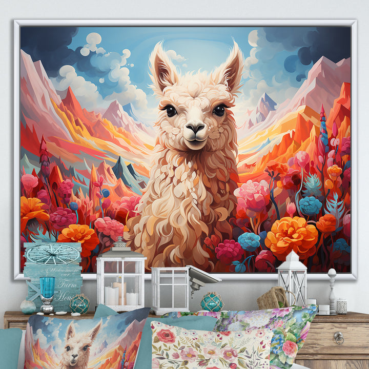 Enchanting Alpaca valley - Alpaca Home Decor Art