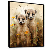 Otters meadow blooms Playtime - Marine Animals Living Room Wall Art