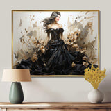 Black and Gold Haute Couture fashion Masterpiece - Fashion Canvas Wall Art