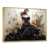 Black and Gold Haute Couture fashion Masterpiece - Fashion Canvas Wall Art