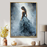 Grey Adagio Dance ballet - Fashion Canvas Wall Art