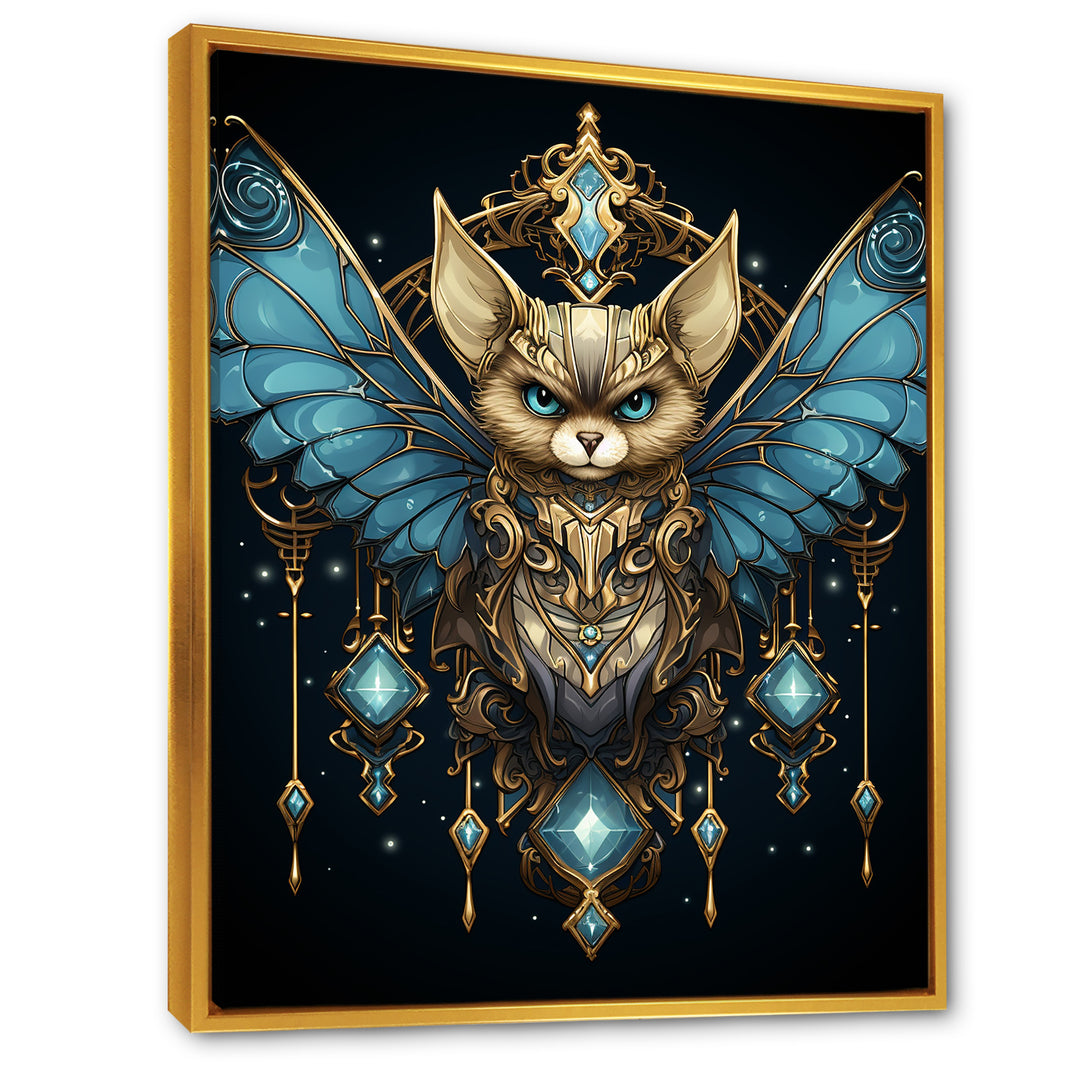 Cubist Night Sky bat - Bat Wall Art Prints