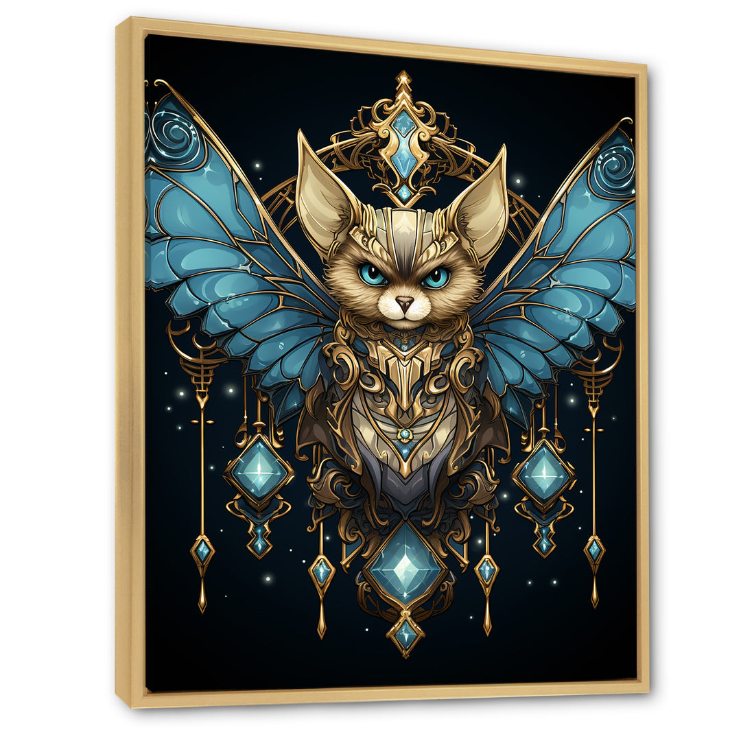 Cubist Night Sky bat - Bat Wall Art Prints