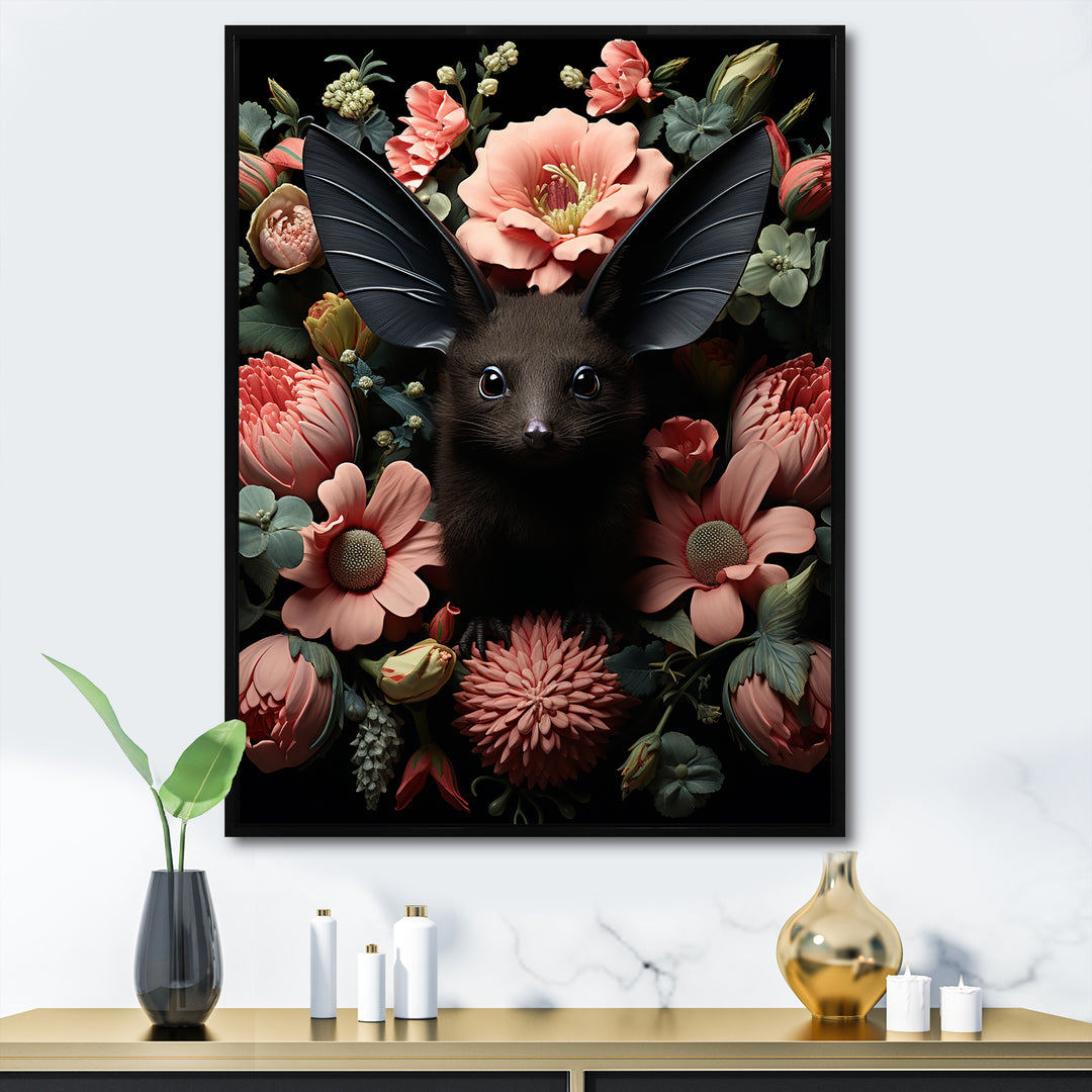 Surreal Bat Fantasy - Bat Framed Canvas Art