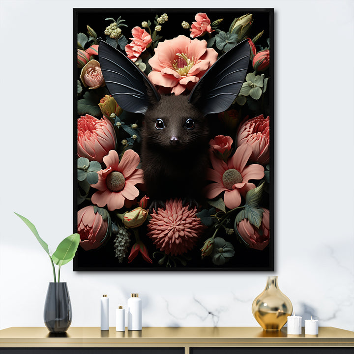 Surreal Bat Fantasy - Bat Framed Canvas Art