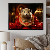 Royalty Beaver Beauty - Brown Beaver Wall Art