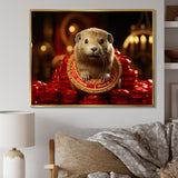 Royalty Beaver Beauty - Brown Beaver Wall Art