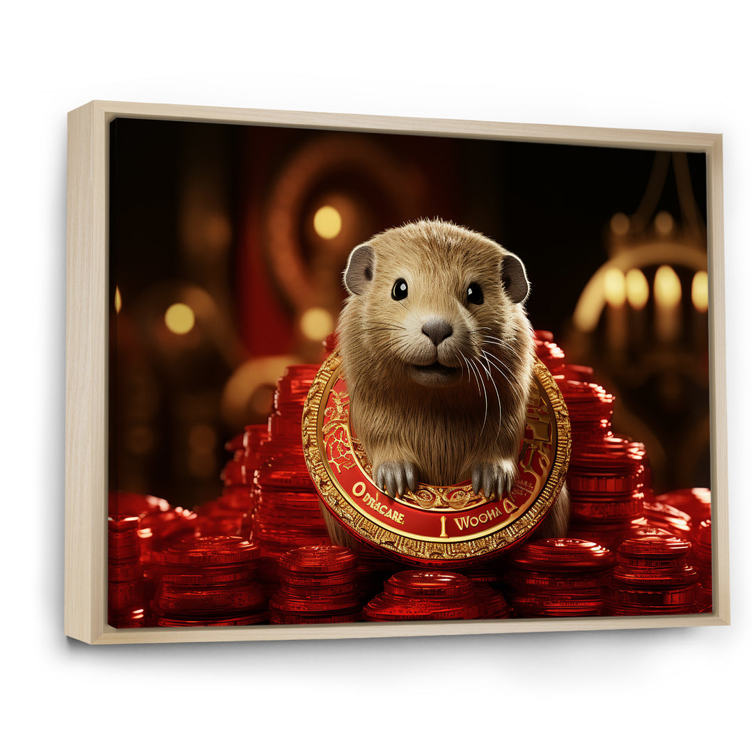 Royalty Beaver Beauty - Brown Beaver Wall Art