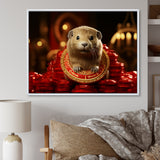 Royalty Beaver Beauty - Brown Beaver Wall Art