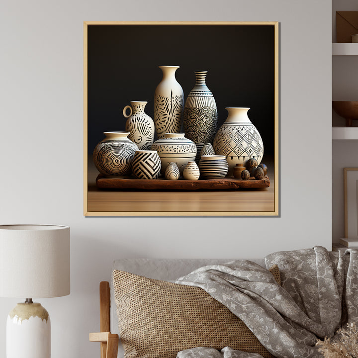 White Avant Garden boho Pottery - Animal Nursery Home Decor Art