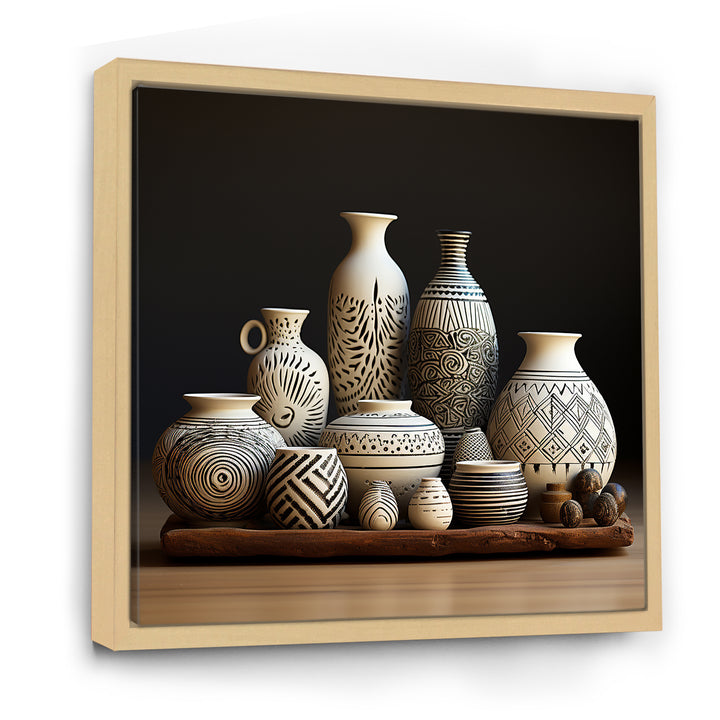 White Avant Garden boho Pottery - Animal Nursery Home Decor Art