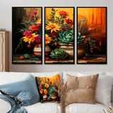 Boho mexican Pottery blooms - Multi-Panels