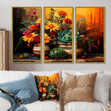 Boho mexican Pottery blooms - Multi-Panels