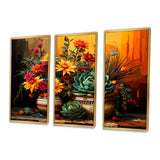 Boho mexican Pottery blooms - Multi-Panels