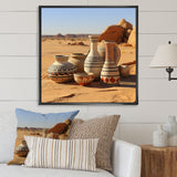 Surreal pottery Ceramics desert dreams - Toucan Canvas Wall Art