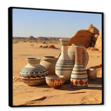 Surreal pottery Ceramics desert dreams - Toucan Canvas Wall Art