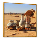 Surreal pottery Ceramics desert dreams - Toucan Canvas Wall Art