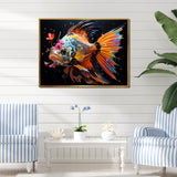 Pink butterfly fish Ocean Dance - Butterfly Fish Wall Art Prints