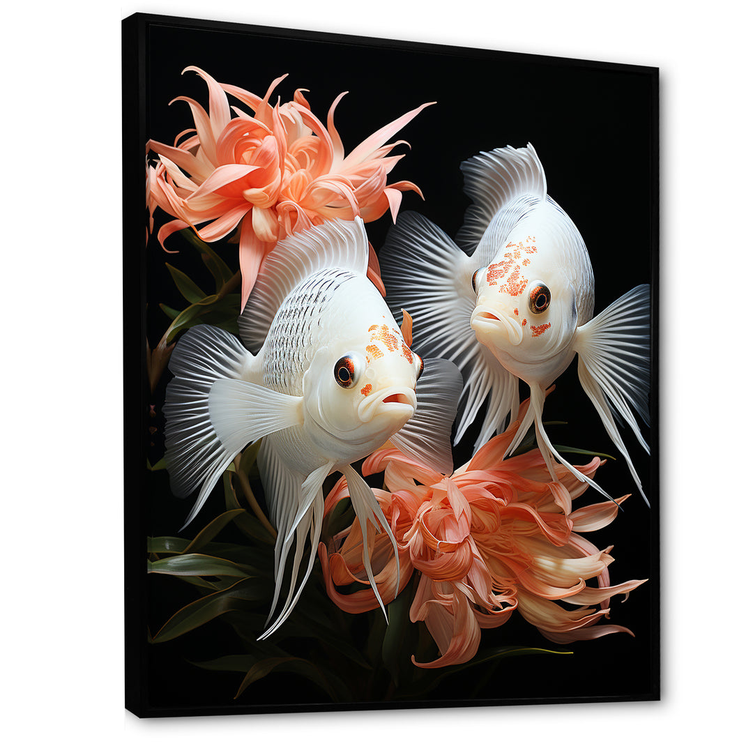 Coral Classical Butterfly fish Symphony - Coral Butterfly Fish Wall Art