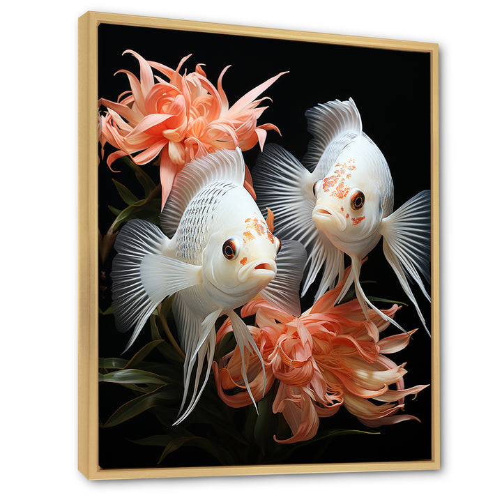 Coral Classical Butterfly fish Symphony - Coral Butterfly Fish Wall Art