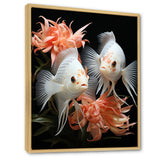 Coral Classical Butterfly fish Symphony - Coral Butterfly Fish Wall Art