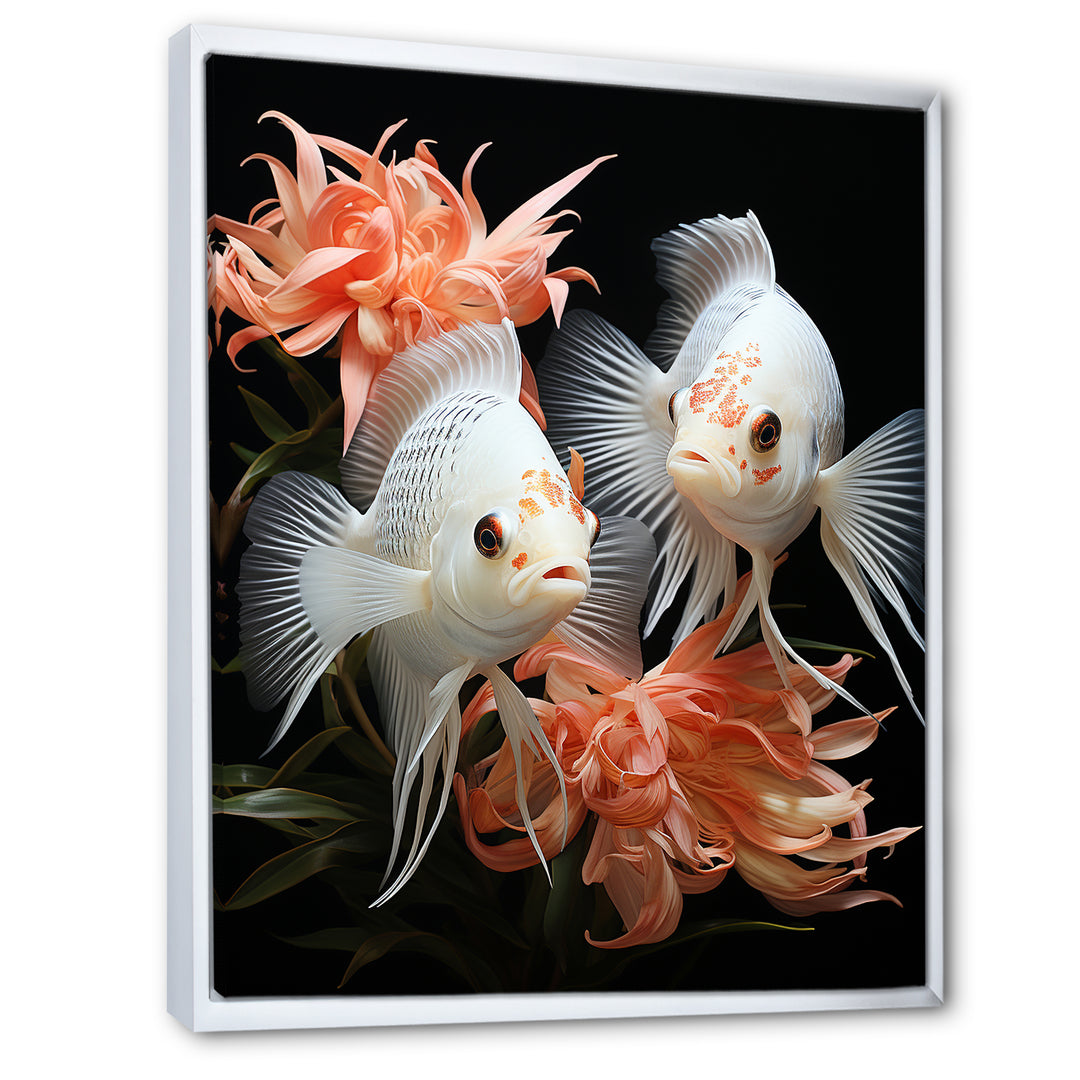 Coral Classical Butterfly fish Symphony - Coral Butterfly Fish Wall Art