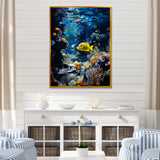 Blue butterfly fish Marine Grace - Butterfly Fish Bedroom Wall Art