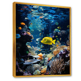 Blue butterfly fish Marine Grace - Butterfly Fish Bedroom Wall Art