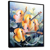 Orange butterfly fish melodic music - Butterfly Fish Canvas Wall Art