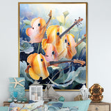 Orange butterfly fish melodic music - Butterfly Fish Canvas Wall Art