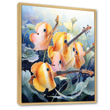 Orange butterfly fish melodic music - Butterfly Fish Canvas Wall Art