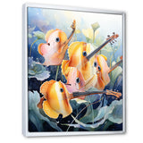 Orange butterfly fish melodic music - Butterfly Fish Canvas Wall Art