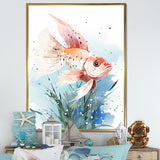 Pink butterfly fish Underwater Realm - Butterfly Fish Wall Decor