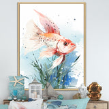 Pink butterfly fish Underwater Realm - Butterfly Fish Wall Decor
