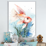 Pink butterfly fish Underwater Realm - Butterfly Fish Wall Decor