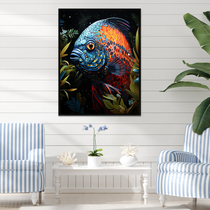 Butterfly fish in Coral elegance - Butterfly Fish Wall Art Prints