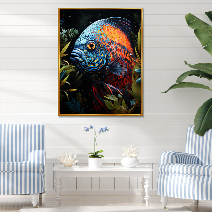 Butterfly fish in Coral elegance - Butterfly Fish Wall Art Prints
