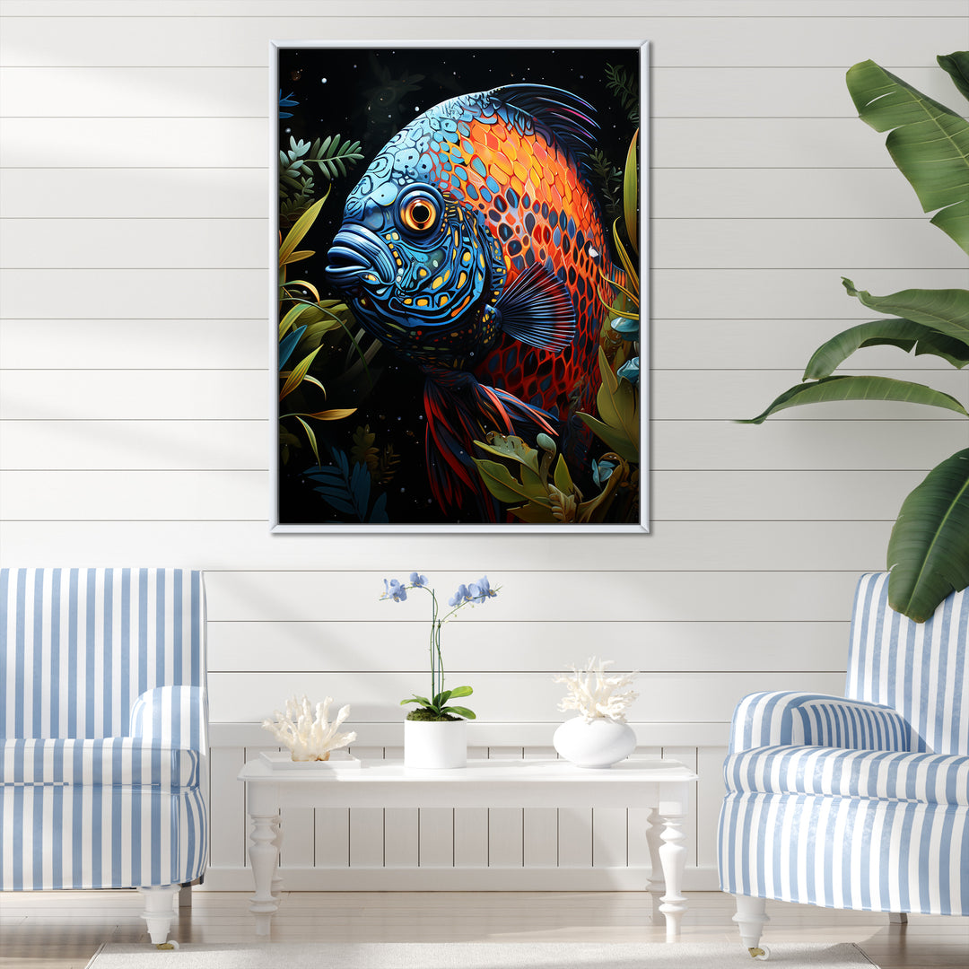 Butterfly fish in Coral elegance - Butterfly Fish Wall Art Prints