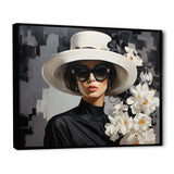 Elegance Portrait in Monochrome fashion IV - Fashion Canvas Wall Art