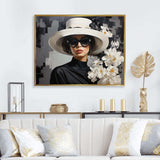 Elegance Portrait in Monochrome fashion IV - Fashion Canvas Wall Art