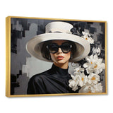 Elegance Portrait in Monochrome fashion IV - Fashion Canvas Wall Art