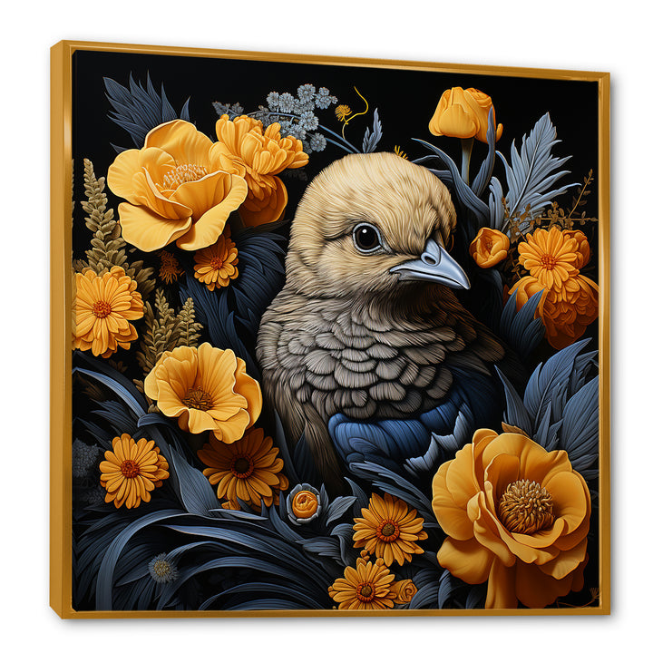 Cute chicken plumage - Chicken Living Room Wall Art